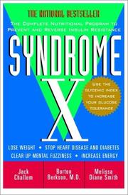 Cover of: Syndrome X by Jack Challem, Burton Berkson, Melissa Diane Smith