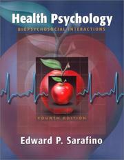 Cover of: Health Psychology by Edward P. Sarafino