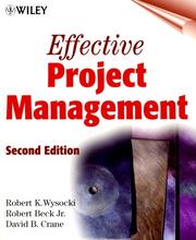 Cover of: Effective Project Management by Robert K. Wysocki, Robert, Jr. Beck, David B. Crane