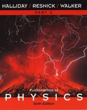 Cover of: Fundamentals of Physics, Part 2, Chapters 13-21