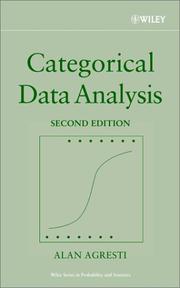 Cover of: Categorical data analysis by Alan Agresti