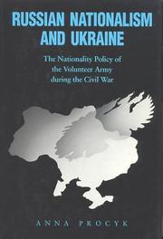 Cover of: Russian Nationalism and Ukraine by Anna M. Procyk, Mark Von Hagen