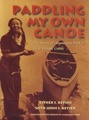 Paddling my own canoe by Esther S. Keyser