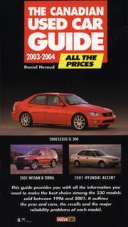 Cover of: The Canadian Used Car Guide 2003-2004