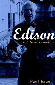 Cover of: Edison by Paul Israel