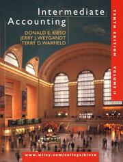 Cover of: Intermediate Accounting  by Jerry J. Weygandt, Donald E. Kieso, Jerry J. Weygandt, Terry D. Warfield