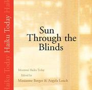 Cover of: Sun Through The Blinds: Montreal Haiku Today