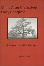 China after the Sixteenth Party Congress by Te-Yu Wang