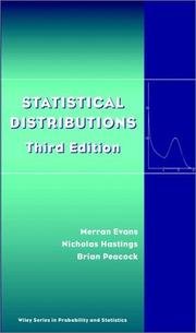 Cover of: Statistical distributions. by Merran Evans