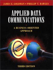 Cover of: Applied Data Communications by James E. Goldman, Phillip T. Rawles