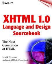 Cover of: XHTML 1.0 language and design sourcebook by Ian S. Graham