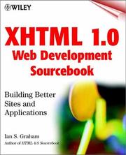 Cover of: Xhtml 1.0 Web Development Sourcebook | Ian S. Graham
