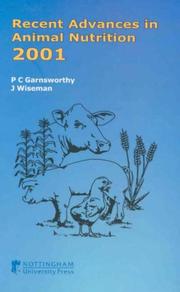 Recent Advances in Animal Nutrition 2001 by Nottingham University Press