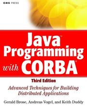 Cover of: JavaTM Programming with CORBATM : Advanced Techniques for Building Distributed Applications