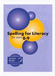 Cover of: Spelling for Literacy for Ages 8-9