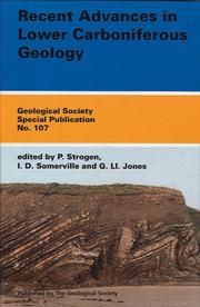 Cover of: Recent Advances in Lower Carboniferous Geology (Geological Society Special Publication ; Series 107)