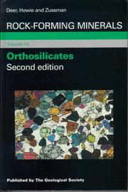 Cover of: Orthosilicates (Rock-Forming Minerals) by William Alexander Deer, R. A. Howie, J. Zussman