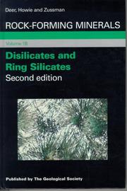 Cover of: Disilicates and Ring Silicates (Rock-Forming Minerals) by William Alexander Deer, R. A. Howie, J. Zussman