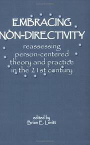 Cover of: Embracing Nondirectivity by Brian E. Levitt