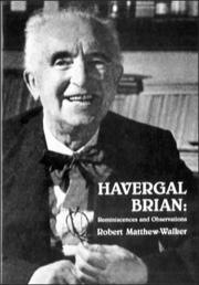 Cover of: Havergal Brian: Reminiscences and Observations