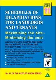 Cover of: Schedules of Dilapidations DVD