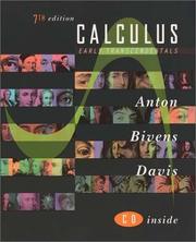 Cover of: Calculus - Early Transcendentals by Howard Anton, Irl Bivens, Stephen Davis