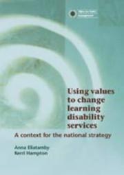 Cover of: Using Values to Change Learning Disability Services