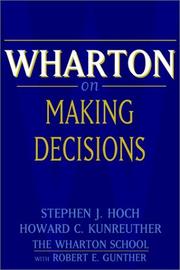Cover of: Wharton on Making Decisions