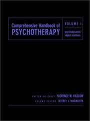 Cover of: Comprehensive Handbook of Psychotherapy, Psychodynamic/Object Relations (Comprehensive Handbook of Psychotherapy)