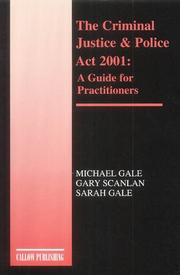 Cover of: The Criminal Justice and Police Act 2001
