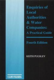 Enquiries of Local Authorities and Water Companies by Keith Pugsley