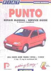 Cover of: Fiat Punto 1994-99 by Lindsay Porter