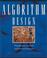 Cover of: Algorithm design