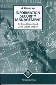 Cover of: A Guide to Information Security Management