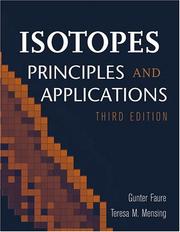 Cover of: Isotopes by Gunter Faure, Teresa M. Mensing