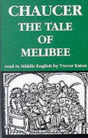 Cover of: The Tale of Melibee (Geoffrey Chaucer - the Canterbury Tales)