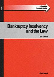 Cover of: A Straightforward Guide to Bankruptcy and the Law (Straightforward Guides)