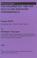 Cover of: Personal Guide to the Children Act, 1989 and Consent/Refusal of Medical Assessment/Treatment of Children for Health Professionals in England and Wales