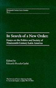 Cover of: In Search of a New Order | Eduardo Posada-Carbo