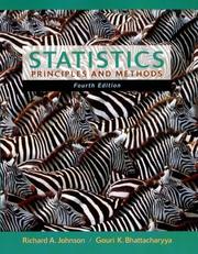 Cover of: Statistics: principles and methods