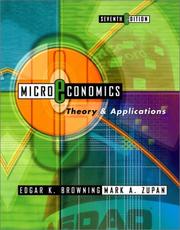 Cover of: Microeconomics by Edgar K. Browning, Mark A. Zupan
