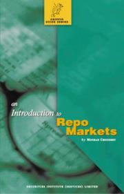 Cover of: Introduction to Repo Markets (Griffin Guides)