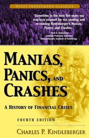 Cover of: Manias, Panics, and Crashes by Charles Poor Kindleberger
