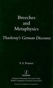 Cover of: Breeches and Metaphysics | S. S. Prawer