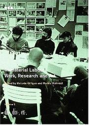 Cover of: De-, Dis-, Ex-, - Immaterial Lobouer: Work, Research, And Art (De Dis Ex)