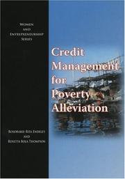 Cover of: Credit Management for Poverty Alleviation (Women and Entrepreneurship)