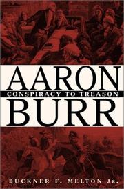 Cover of: Aaron Burr by Buckner F. Melton