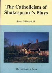Cover of: The Catholicism of Shakespeare's Plays (Saint Austin Literature & Ideas Series)