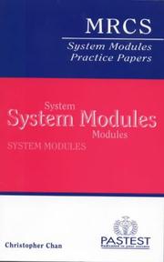 Cover of: MRCS System Modules Practice Papers by Chris Chan