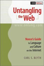 Cover of: Untangling the Web: Nonce's Guide to Language and Culture on the Internet